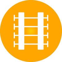 Train Tracks Creative Icon Design vector