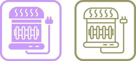 icono de vector de calentador eléctrico