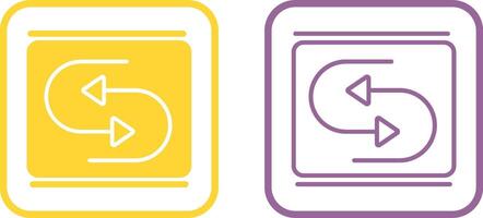 Reverse Arrow Vector Icon