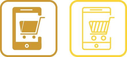 Mobile Shopping Vector Icon