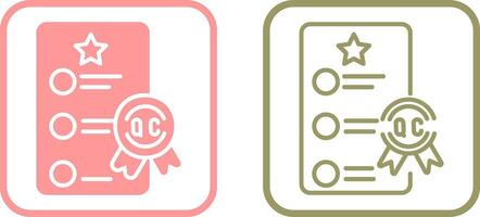 Quality Control Vector Icon