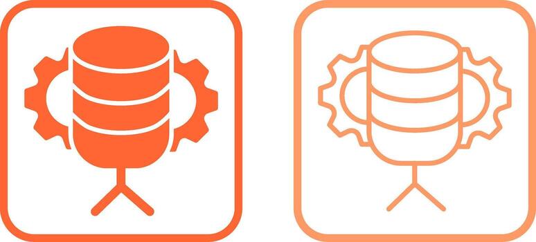Database Management Vector Icon