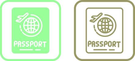 icono de vector de pasaporte