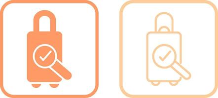 Luggage Inspection Vector Icon