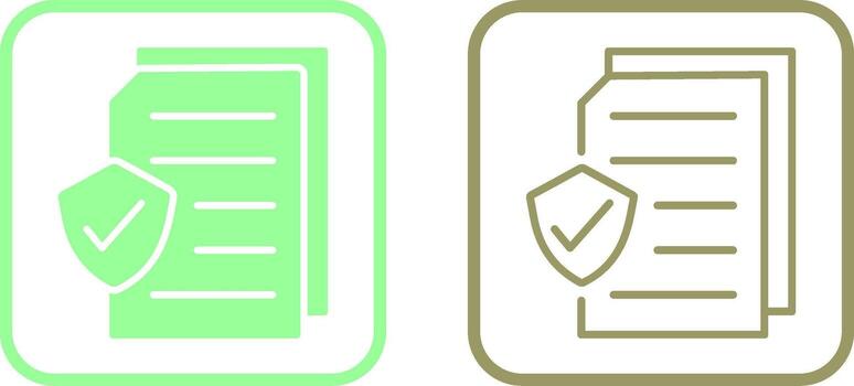 Secure Document Vector Icon