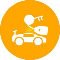 Rent Car Creative Icon Design vector