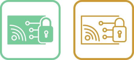 Protected WiFi Vector Icon