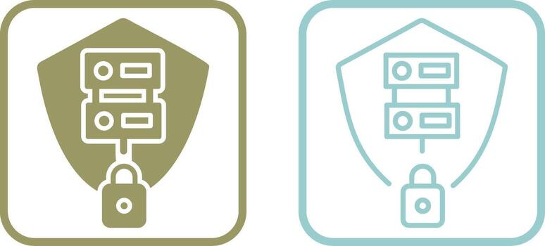 Secure Server Vector Icon