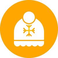 Winter Hat Creative Icon Design vector