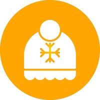 Winter Hat Creative Icon Design vector