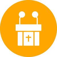 Pulpit Creative Icon Design vector