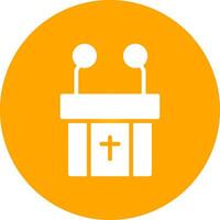 Pulpit Creative Icon Design vector