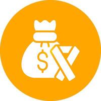 Money Bag Creative Icon Design vector