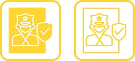 Cinema Security Guard Vector Icon