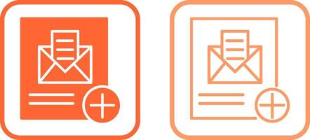 Add Mail Vector Icon