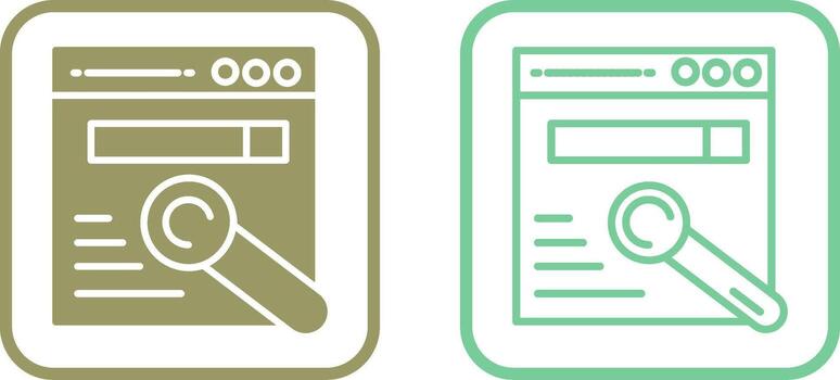 icono de vector de navegador