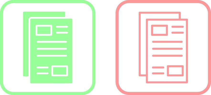 Newspaper Vector Icon