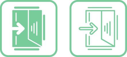 Exit Sign Vector Icon