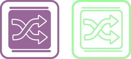 Shuffle Vector Icon