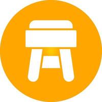 Stool Creative Icon Design vector