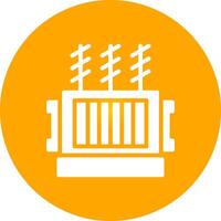 Power Transformer Creative Icon Design vector