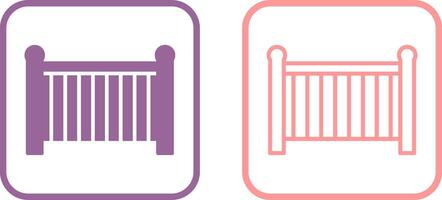 Baby Cot Vector Icon