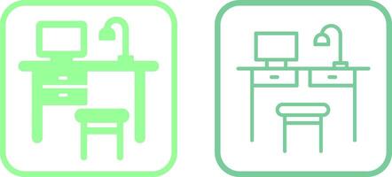 Simple Desk Vector Icon