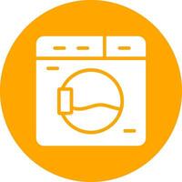 Washing Machine Creative Icon Design vector