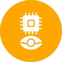 Eye Augmentation Creative Icon Design vector