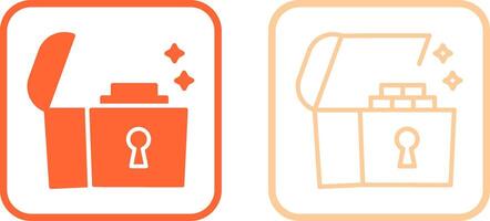 Open Treasure Box Vector Icon