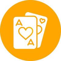 Playing Cards Creative Icon Design vector