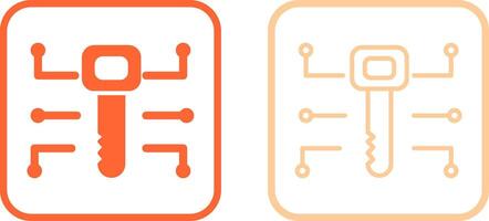 Electronic Key Vector Icon