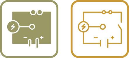 icono de vector de circuito eléctrico