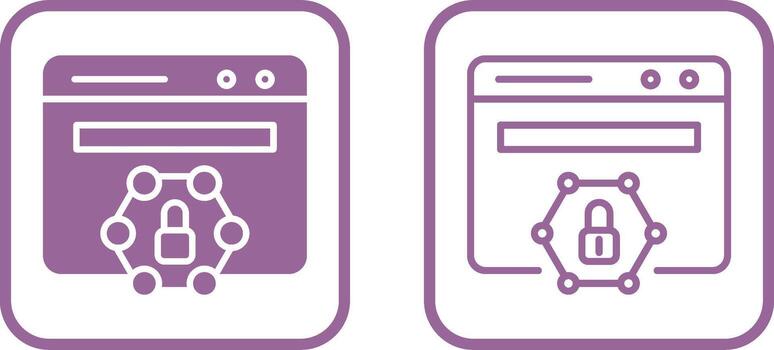 Web Protected Vector Icon