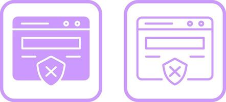 Unprotected Website Vector Icon