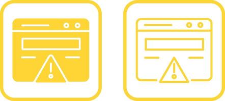 Web Error Vector Icon