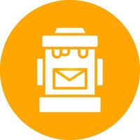 Postbox Creative Icon Design vector