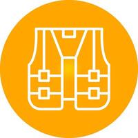 High Visibility Vest Creative Icon Design vector