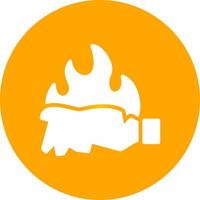 Burn Creative Icon Design vector