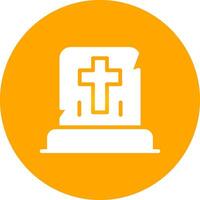 Gravestone Creative Icon Design vector