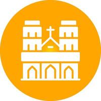 Notre Dame Creative Icon Design vector