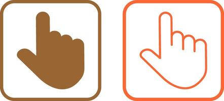 Raised Finger Vector Icon