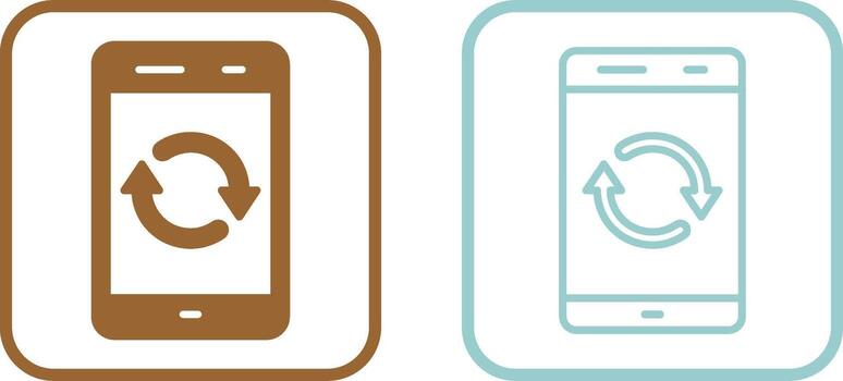 icono de vector de sincronización
