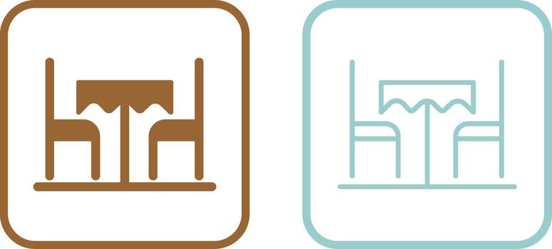 icono de vector de mesa