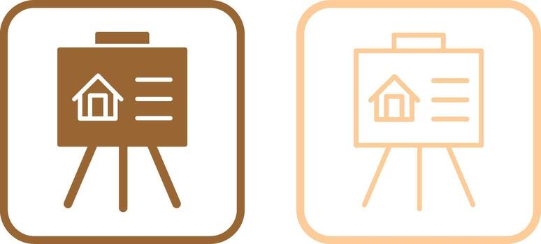 icono de vector de presentación