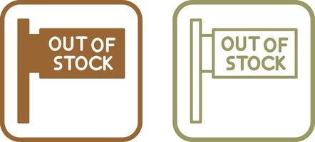 Out of Stock Vector Icon