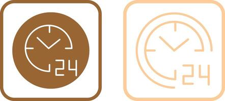 24 hours Vector Icon