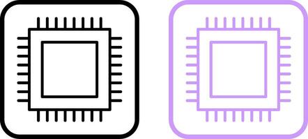 icono de vector de cpu