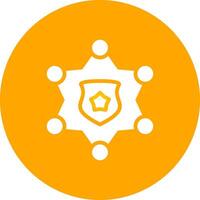 Sheriff Badge Creative Icon Design vector