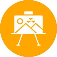 Paint Canvas Creative Icon Design vector